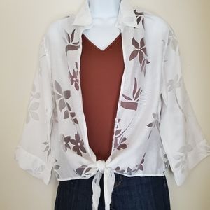 Bahama Bay boho tie front blouse